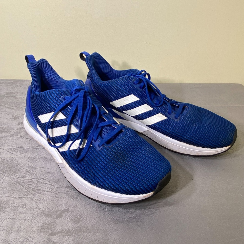 Adidas Duramo 9 Mens Blue White Running Shoes Cloudfoam DB1121 Size 11.5